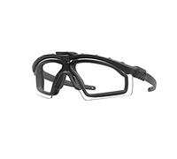 Oakley OO9146 Sunglasses Bundle: OO 9146 SI BALLISTIC M FRAME 3.0 914651 Matte Black and Small Black leash Accessory kit