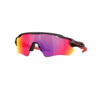 Oakley Men's Radar Ev Path Rectangular Polarized Sunglasses, Matte Black 100T, Prizm Road, 38mm