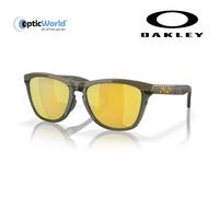 Oakley Man OO9284 FROGSKINS RANGE 928408 Sunglasses O_matter Brown Gold Round Polarized Prizm
