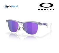 Oakley - Sunglasses - Frogskins Hybrid Matte Trans Lilac/Clear Prizm Violet - Purple Purple