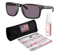 Oakley OO9417 HOLBROOK XL - Polarized/Non-Polarized - Square Sunglasses with Official Eyewear Kit Bundle, Matte Black, 59 mm