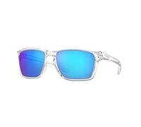 Oakley OO9448F Sunglasses Bundle: OO 9448F 944808 Polished Clear and Large Red leash Accessory kit