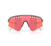 Oakley Sutro Lite Sweep Sunglasses Clear Prizm Trail Torch/CAT2 Prizm Trail Torch/CAT2 Matte Silver / Blue Colorshift