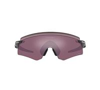 Oakley Oo9472f Men's Encoder Low Bridge Fit Rectangular Sunglasses, Matte Charcoal/Prizm Road Black, 39mm, Matte Charcoal/Prizm Road Black, 39 mm