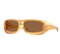 Oakley De Soto Polaris Collection Glasses Matte Transparent Light Curry with Prizm Bronze lenses