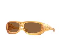 Oakley De Soto Polaris Collection Glasses Matte Transparent Light Curry with Prizm Bronze lenses