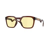 Oakley Unisex Sunglass OO9533 HSTN SQ 100 Thieves Collection - Frame color: Dark Amber, Lens color: Prizm GamingU+2122 2.0
