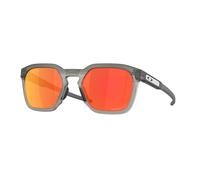 Oakley OO9555 HSTN SQ 2.0 955506 Unisex Sunglasses O_Matter Grey Red Squared Polarized