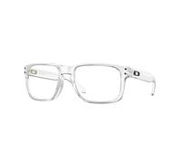 Oakley OX8100F Eyeglasses Bundle: OX 8100F 810003 Holbrook Rx A Polished Clear and Universal Anti-slip Silicone Leash, Holbrook Rx a Polished Clear, 56/17/137