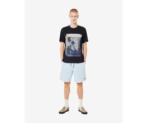 Oakley Palm Short Sleeve T-shirt pure black blue yellow - S