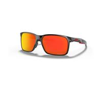 Oakley Portal X Sunglasses Polished Black/Prizm Ruby Polarized