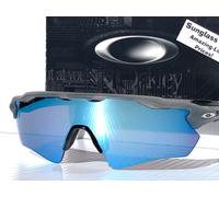 Oakley RADAR EV PATH Matte Grey Ink POLARIZED PRIZM Deep Water Sunglass 9208-F6