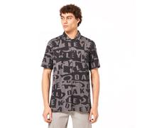 Oakley Ransom Jacquard Polo - Collage Blackout - L Size: Large