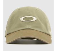 Oakley Remix Dad Hat in Khaki & Beige, Cotton One Size