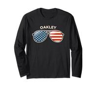 Oakley, SC Vintage US Flag Sunglasses Long Sleeve T-Shirt
