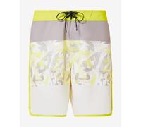 Oakley Men's Session Recycled 19" Boardshort Board Shorts, Camo Palm Sulphur, 34