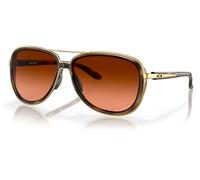 Oakley OO4129 SPLIT TIME 412918 Woman Sunglasses Metal Turtle Brown Round Normal Shaded