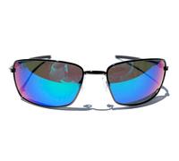 Oakley SQUARE WIRE Titanium Silver w POLARIZED Galaxy Jade Lens Sunglass 4075