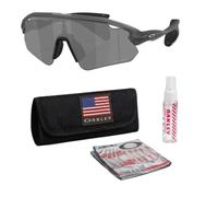 Oakley STUNT DEVIL LOW BRIDGE FIT OO9525 Sunglasses w/Official Eyewear Kit, Matte Grey Smoke Frame | Prizm Black Lens, One size