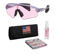 Oakley STUNT DEVIL LOW BRIDGE FIT OO9525 Sunglasses w/Official Eyewear Kit, Transparent Lilac Frame | Prizm Low Light Lens, One size