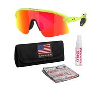 Oakley STUNT DEVIL S OO9518 Rectangle Sunglasses With Official Eyewear Kit, Matte Uranium Frame | Prizm Ruby Lens, One size