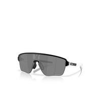 Oakley Sunglasses Corridor Sq Rectangle Sunglasses- Black/White, Black/White, Men Black/White