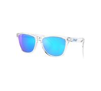 Oakley - Sunglasses - Frogskins Crystal Clear Prizm Sapphire Iridium - White White one size