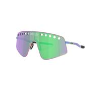 Oakley - Sunglasses - Sutro TI Sweep Polished Oil Slick Prizm Road Jade in Titanium - Purple Purple one size