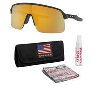 Oakley SUTRO LITE LOW BRIDGE FIT OO9463A Sunglasses w/Official Eyewear Kit, Matte Black Frame | Prizm 24k Lens, One size