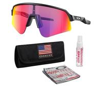 Oakley SUTRO LITE SWEEP OO9465 Shield Sunglasses With Official Eyewear Kit, Matte Black Frame | Prizm Road Lens, One size