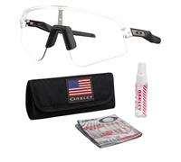 Oakley SUTRO LITE SWEEP OO9465 Shield Sunglasses With Official Eyewear Kit, Matte Clear Frame | Clear to Black Iridium Photochromic Lens, One size