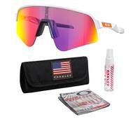 Oakley SUTRO LITE SWEEP OO9465 Shield Sunglasses With Official Eyewear Kit, Matte White Frame | Prizm Road Lens, One size