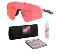 Oakley SUTRO LITE SWEEP VELOCITY OO9465 Sunglasses w/Official Eyewear Kit, Muted Metallic Paloma Frame | Prizm Trail Torch Lens, One size