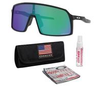 Oakley SUTRO (LOW BRIDGE FIT) OO9406A Sunglasses With Official Eyewear Kit, Black Ink Frame | Prizm Jade Lens, One size