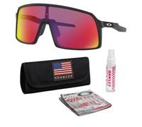 Oakley SUTRO (LOW BRIDGE FIT) OO9406A Sunglasses With Official Eyewear Kit, Matte Black Frame | Prizm Road Lens, One size
