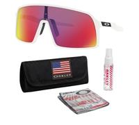Oakley SUTRO (LOW BRIDGE FIT) OO9406A Sunglasses With Official Eyewear Kit, Matte White Frame | Prizm Road Lens, One size