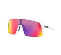 Oakley Sutro OO9406 Shield Sunglasses Cleaning kit and Black Flag Micro Bag (Matte White/Prizm Road)
