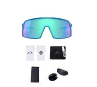 Oakley Sutro OO9406 Shield Sunglasses Cleaning kit and Black Flag Micro Bag (Sky/Prizm Sapphire)