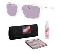 Oakley SYLAS ON THE GREEN COLLECTION OO9448 Sunglasses With Official Kit, Matte Clear Frame | Prizm Slate Lens, One size