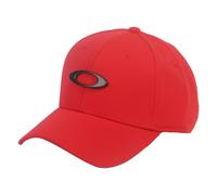 Oakley Tincan Cap 6 Panel Stretch Flexfit Men's Baseball Hat Red S/M