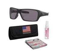 Oakley TURBINE ROTOR OO9307 Shield Sunglasses With Official Eyewear Kit, Matte Black Frame | Prizm Grey Polarized Lens, One size