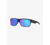 Oakley Two Face Glasses Matte Black with Prizm Sapphire Polarized Lenses