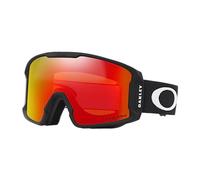 Oakley Line Miner winter sport goggles Black Unisex Orange, Rose Cylindrical(flat) lens