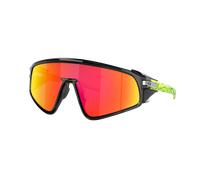 Oakley Unisex Sunglass Latch™ Panel Inner Spark Collection - Frame color: Black Ink, Lens color: Prizm Ruby