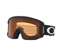 Oakley Unisex Sunglass OO7093 Line Miner™ M Snow Goggles - Frame color: Matte Black, Lens color: Prizm Snow Persimmon