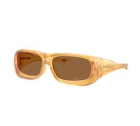 Oakley De Soto Polaris Collection Glasses Matte Transparent Light Curry with Prizm Bronze lenses