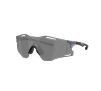 Oakley Unisex Sunglass OO9512D Cybr Zero Aura Collection - Frame color: Matte Purple/Green Colourshift, Lens color: Prizm Black