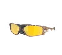 Oakley Unisex Sunglass OO9529 Plantaris SQ - Frame color: Matte Sepia, Lens color: Prizm 24K Polarized