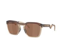 Oakley Unisex Sunglass OO9533 HSTN SQ - Frame color: Matte Rootbeer, Lens color: Prizm Tungsten
