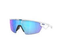 Oakley Unisex Sunglass Sphaera™ - Frame color: Matte White, Lens color: Prizm Sapphire Polarized